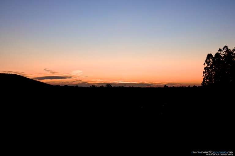 city sunset with buildings sillouettes