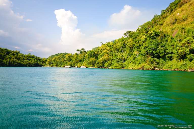 ocean bay landscape at rio de janeiro