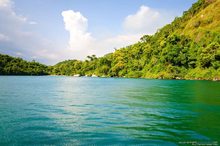 ocean bay landscape at rio de janeiro