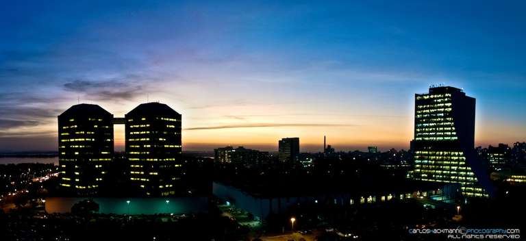 Sunset at Porto Alegre Rio Grande do Sul Brasil