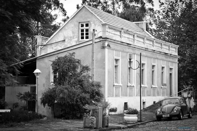 Old house in a street corner